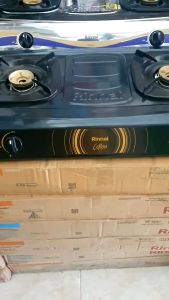 Kompor Gas 2 Tungku RINNAI 522C: Bahan Teflon & Selang
