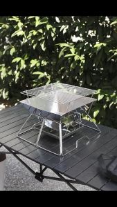 เตาปิ้งย่าง สแตนเลส เตาปิ้งย่าง เตาถ่าน เหล็กสแตนเลส เตาพับได้ BBQGrill ขนาดเตา เตาย่างบาร์บีคิว เตาปิ้งย่าง เตาย่างแบบถ่าน เตาปิ้งย่างพ