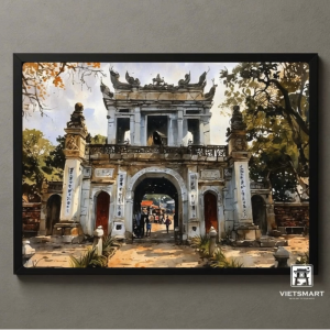 Tranh Nghệ thuật "Cổng Văn Miếu Quốc Tử Giám 3" VIETSMART ART - Acrylic 45x 60cm