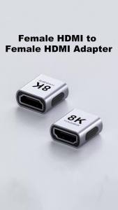 Hagibis | Hagibis HDMI Coupler 8K HDMI 2.1 Female to Female Connector Extension Cable Adapter for HDTV Monitor Laptops Projector Roku TV