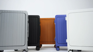 SEA CHOICE 20 Inches Front Opening Luggage Laptop Compartment Hard Shell Suitcase Top Opening Luggage with USB Port Cupholder  TSA Lock 4 Wheels  Aluminum Frame Suitcase Checked luggage 24 Inch 28 Inch