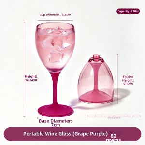 melii | Portable High Aesthetic Design Plastic Shatterproof Personal Use Wine Glass