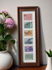 Khung Ảnh Gỗ Khung Trưng Bày Tiền Xu Khung Trưng Bày Sáu Khung Khung Ảnh Treo Tường Phong Cách Cổ Điển Mới Khung Ảnh Trang Trí Nhà