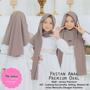 pashmina anak instan inner oval leher 3 in 1 | kerudung anak pashmina instan oval inner intania