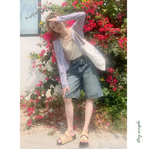 High Waist Blue Boyfriend Style Denim Jeans Womens Summer New Arrival Flower Ji K316 Vintage Washed Casual Straight Leg Pants