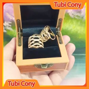 Nhẫn Nữ Mạ Vàng 18k 24 k Kiểu XiMen Xoắn Thời Trang N1160-105 Tubi Cony - Cam Kết Bền Màu - Không Dị Ứng - Mang đi chơi đi tiệc rất sang