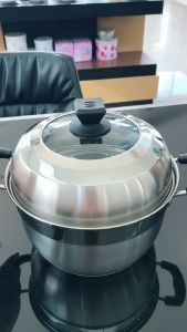 RRS หม้อ หม้อต้ม หม้อนึ่ง ซึ้งนึ่ง  ซึ้ง 25 ซม. - เครื่องครัว