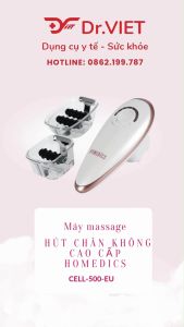 Máy massage hút chân không cao cấp HoMedics CELL-500-EU