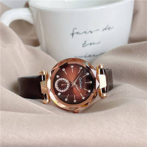 Hong Kong Style Womens Watch Female Online Influencer Same Style Sapphire Diamond Fashion Simple Casual Elegant Waterproof Quartz Womens Watch