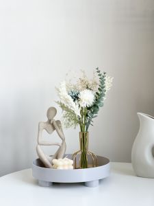 Luxurious Handheld Floral Bouquet Vase Decorative Simulated Flowers Creative Gift for Girlfriend Desktop Decoration Accessories