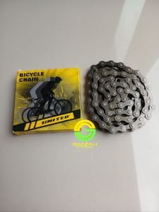 Rantai Sepeda BMX 116L 6 Kecepatan Cocok untuk MTB Sepeda Lipat Roadbike Warna Coklat Kompatibel