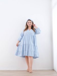 Moxie Dress Wanita Jumbo Oversize bigsize Free Bando ld 120cm