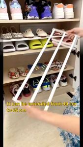 ชั้นวางรองเท้าในครัวเรือนขยาย ตู้รองเท้า Lay Partition รองเท้า แขวนตะกร้าชั้น จัดระเบียบรองเท้า Bracket