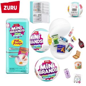 Bandai | ZURU Mini Fridge Set Toy Role-Playing Mini Fridge Food Fridge Ball Surprise Blind Box Toy Collection Mysterious Girl Gift Toys
