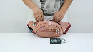 Graffiti Waist Bag Shoulder Bag Crossbody Belt Bags Waterproof Large Capacity Fashion for Work Sports