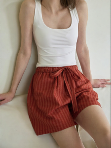 Color Woven Stripe Summer Wearable Sleep Pants