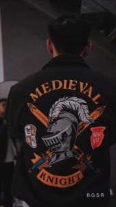 Jaket Varsity Pria Premium Full Bordir