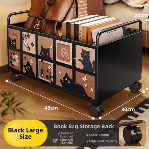 evesigar | Classroom Under-table Book Storage Box With Wheels