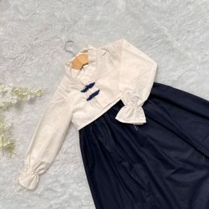 DRESS ANAK KONDANGAN MODEL KOREA LILY LINEN LUCU