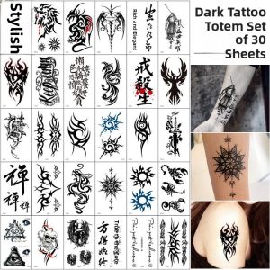 Waterproof Tattoo Stickers Mens Lasting Totem Simulation Ankle Arm Inner Side Arm Ring Womens Scar Concealing Small Pattern