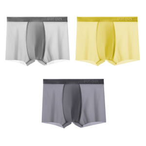 MiiOW | กางเกงบ็อกเซอร์ชายเด็กผ้าไหมน้ำแข็งไร้ตะเข็บระบายอากาศได้ดี กางเกงชั้นในเด็กชาย ทรงสปอร์ต ฤดูร้อน 2024 คอลเลกชันใหม่