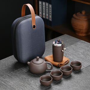 Zisha Portable Tea Set 4 Cups Quick Brewing