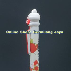 SPARROW Pen 1 Pasang / Sharing Pen / Pen Karakter Lucu Cantik RABBIT STRAWBERRY (8082)