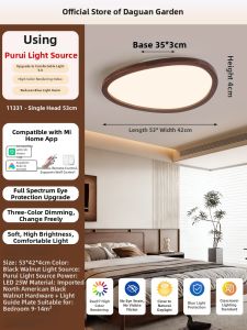 DGY | Retro Creative Ceiling Light with Eggstone and Walnut