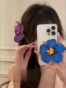 BW-C1433 Jepit Rambut Bunga Sepatu Wanita / Jepitan Rambut Bunga Hair Clip Anak Perempuan Aksesoris