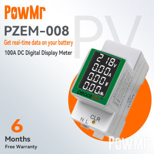 PZEM-008 1Pc Din Rail Power Energy Meter Electronic Kwh Meter Wattmeter Multi Digital Ammeter Voltmeter AC 50-300V 100A