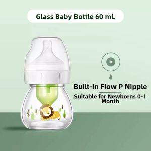 Dr Brown’s Natural Flow | Colic Free Wide Mouth Glass Baby Bottle 60ml