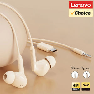 Lenovo | Choice Lenovo YF03 Type-C&3.5mm Wired Earphone In-Ear Earbuds Mic Gaming Music Headphone Lightweight Comfortable For Phone PC