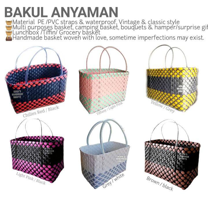 BAKUL ANYAMAN SARAWAK EXTRA LARGE XL (6.6x13x10) inc SIZE MULTI ...