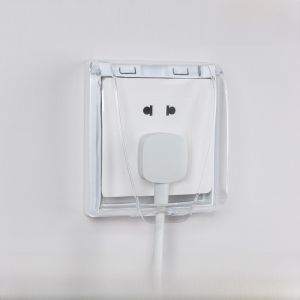 Waterproof Switch Box Bathroom Panel Cover Splash Proof Protection Cover for Child Safety Electric Shock Protection
