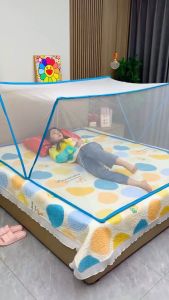 【พร้อมส่งจาก】มุ้งกันยุงพับเก็บได้ มุ้งครอบใหญ่ มุ้งครอบกันยุง มุ้งกระโจม มุ้งเต้นท์ มุ้งครอบเด็ก มุ้งนอน เตียงคู่