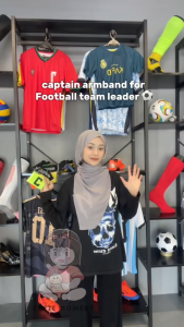 Captain armband adjustable strong hold non slip captain band football team leader armband elastic