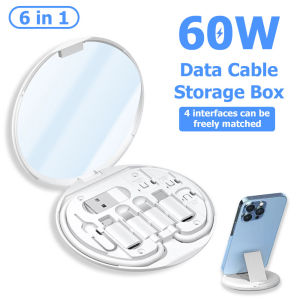 6 in 1 Multi Charging Cable 60W Type C Micro USB Lightning Fast Charge Travel Set⚡PH deliveryIn stock⚡