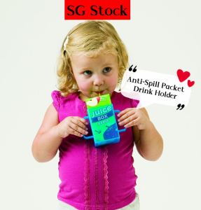 SG Stock Anti-Spill Drink Milk Pouch  with Holder for Baby Toddler Drink Buddy Baby Feeding Accessories