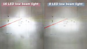 ViDOR Lampu Depan LED Motor Matic Bebek A8-H6 10+10W Cahaya Putih Fokus AC/DC