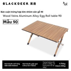 BLACKDEER | Bàn Gấp Hình Cuộn Trứng Cho Đưa Đi Dã Ngoại
