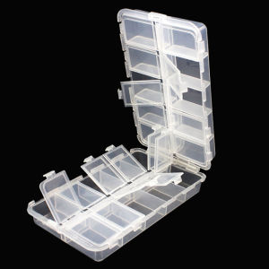 Hộp Đựng Đồ Câu Cá WEIHE Mini Bằng Nhựa Trong Suốt Chống Thấm Nước Có Ngăn Đựng Móc Câu Mồi Câu - Hộp Đựng Phụ Kiện Câu Cá