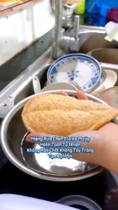 Combo 2 Miếng Rửa Bát Xơ Mướp - Giọt Nước KB Ecolife - Hàng Xuất Khẩu