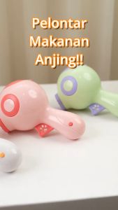 Hobilic Mainan Anjing Interaktif Pelontar Treats Laser Mainan Kejar Anjing Pintar Lempar Makanan