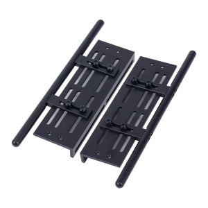 Aluminum Adjustable Rock Sliders Side Plate for 1/10 RC Crawler Car SCX10 I II TRX4 CC01 RGT 86100 GEN8 Wrangler Chassis Parts