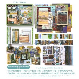 XINMO | Bộ Quà Tặng Sổ Tay A6 Tranh Danh Tiếng DIY
