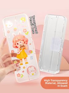 XUEDELE | Transparent Large Capacity Simple Pen Pencil Case