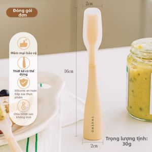 SHUEHO | Muỗng Quét Mứt Mini Đứng Được Silicone An Toàn Thực Phẩm