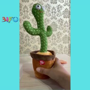Đồ chơi xương rồng nhảy múa uốn lượn Dancing Cactus 120 bài hát phát ra âm thanh vui nhộn biết nhại tiếng