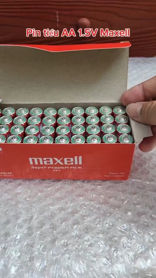 Hộp 40 viên pin tiểu AA 1.5V Maxell Power ACE R6P dùng cho đồ chơi remote đồng hồ treo tường