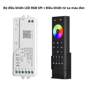 Tuya Wifi LED Controller SPI RGBWIC RGB RGBW Có Thể Định Địa Chỉ Cho WS2814 SK6812 FCOB Dải Đèn Tương Thích Với Google Home